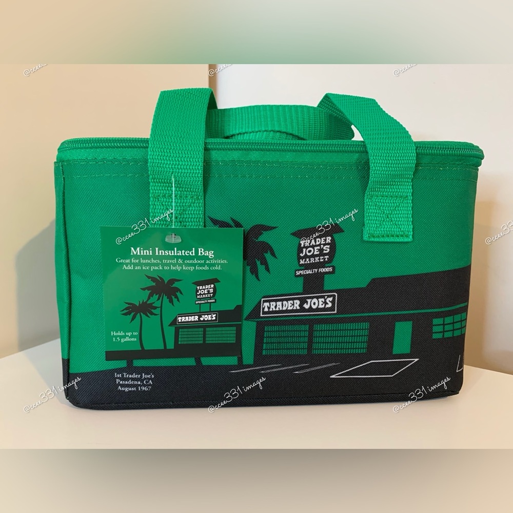 NEW Trader Joe’s Mini Reusable Insulated Bag - Limited Edition Emerald Green